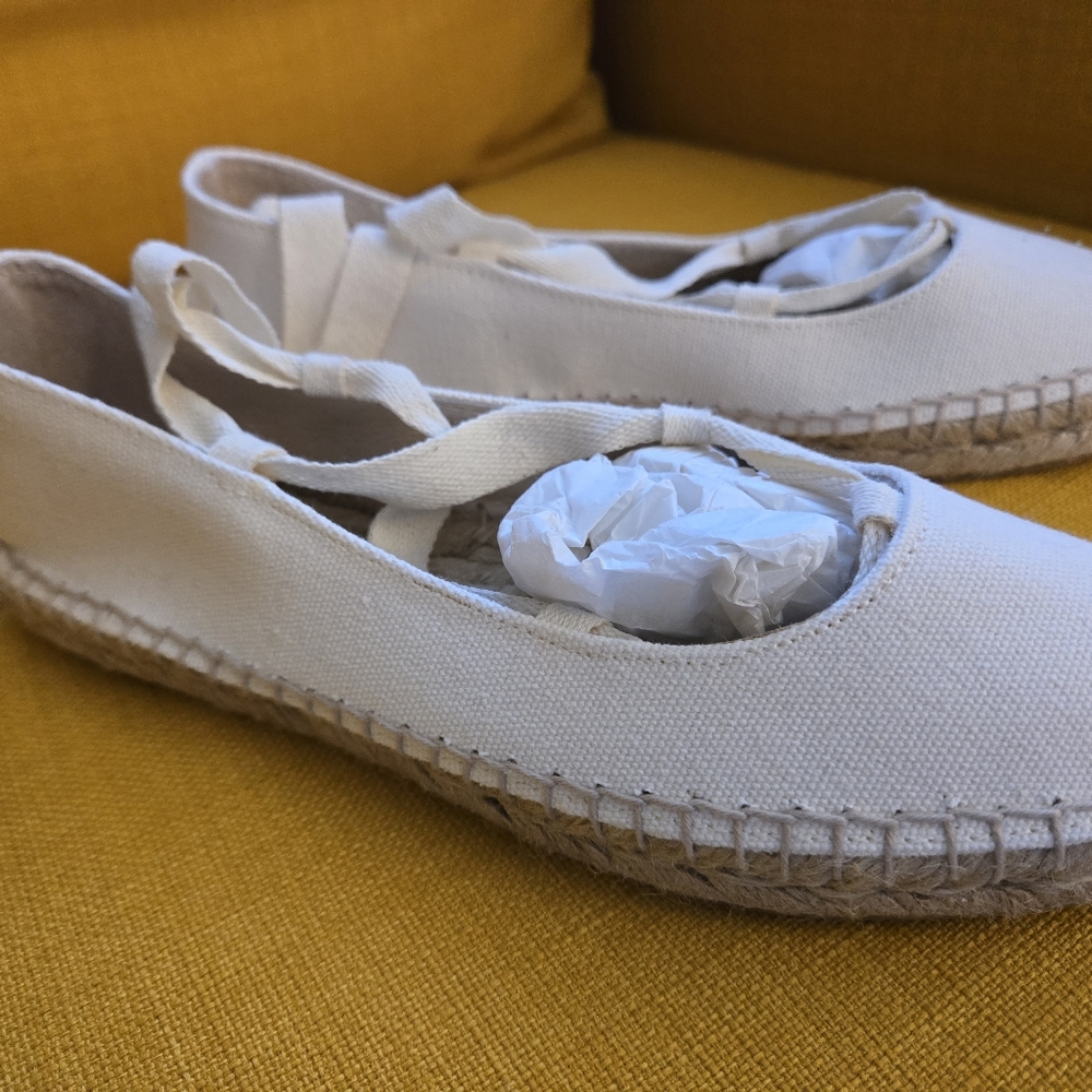 NEW J CREW Lace up Espadrilles